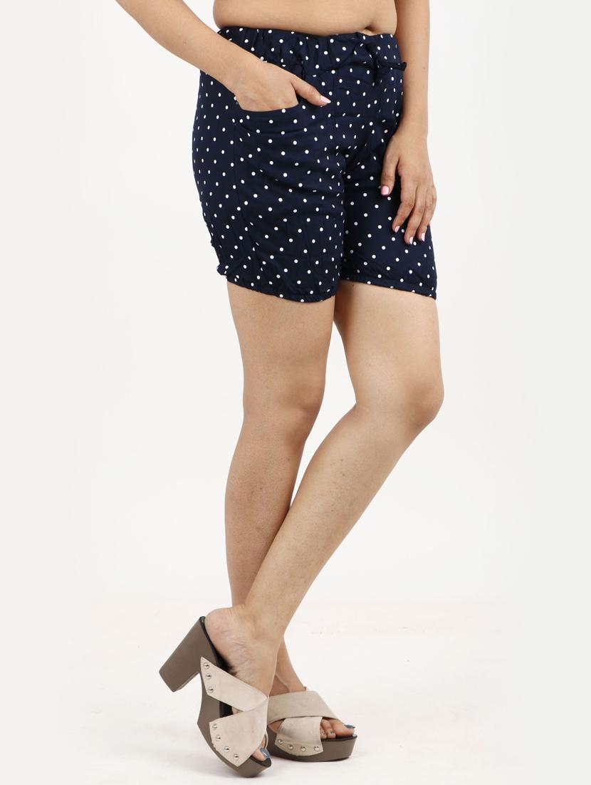 drawstring waist printed short - 18302425 - Standard Image - 2