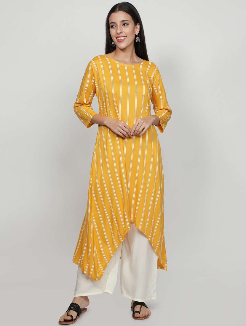 mustard kurta palazzo set