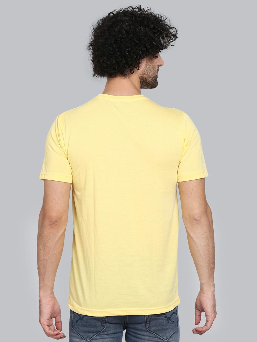 yellow chest-printed chest print t-shirt - 18302632 - Standard Image - 2