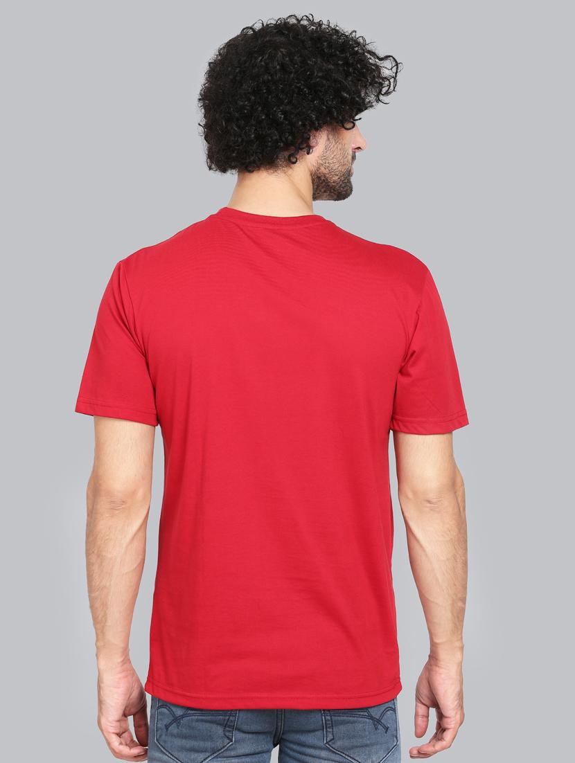 red chest printed t-shirt - 18302635 - Standard Image - 2