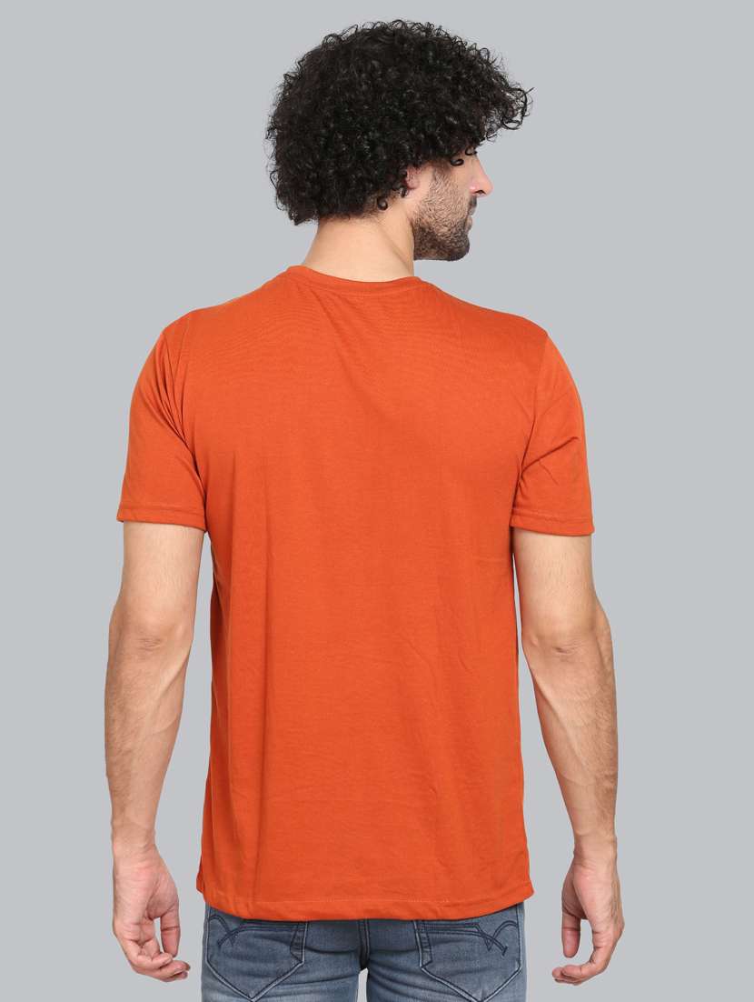 orange chest printed t-shirt - 18302638 -  Standard Image - 2