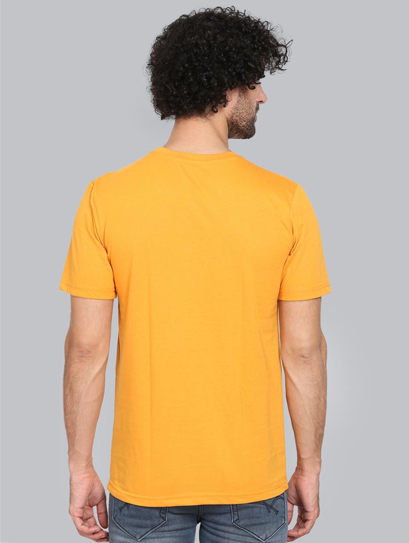 yellow chest printed t-shirt - 18302640 - Standard Image - 2