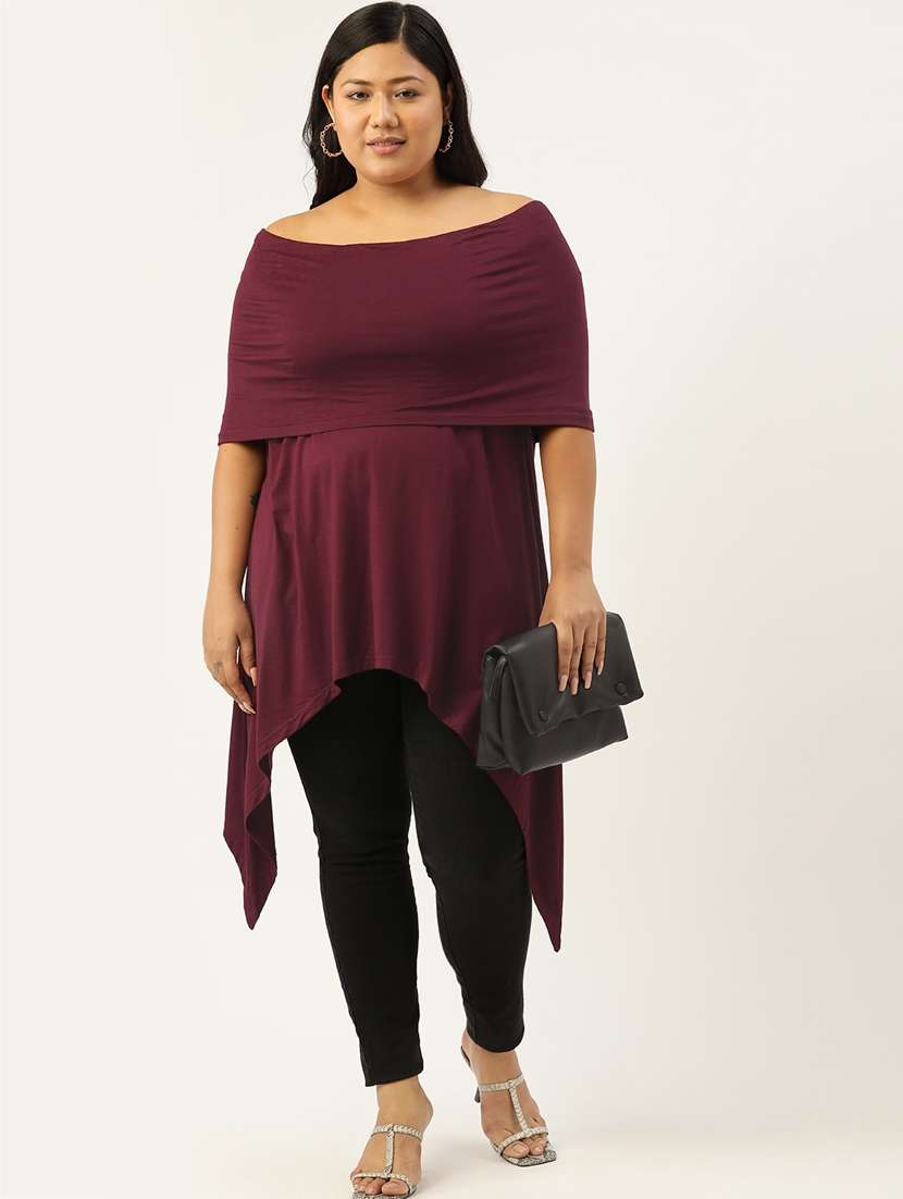 women's asymmetric off shoulder top - 18303998 - Zoom Image - 0