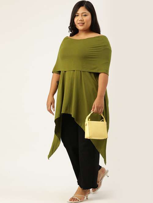 women's asymmetric boat neck top - 18303999 -  Standard Image - 0
