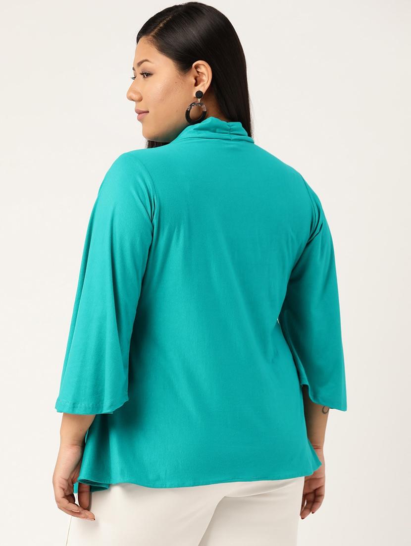 women's asymmetric overlap neck top - 18304074 - Standard Image - 2
