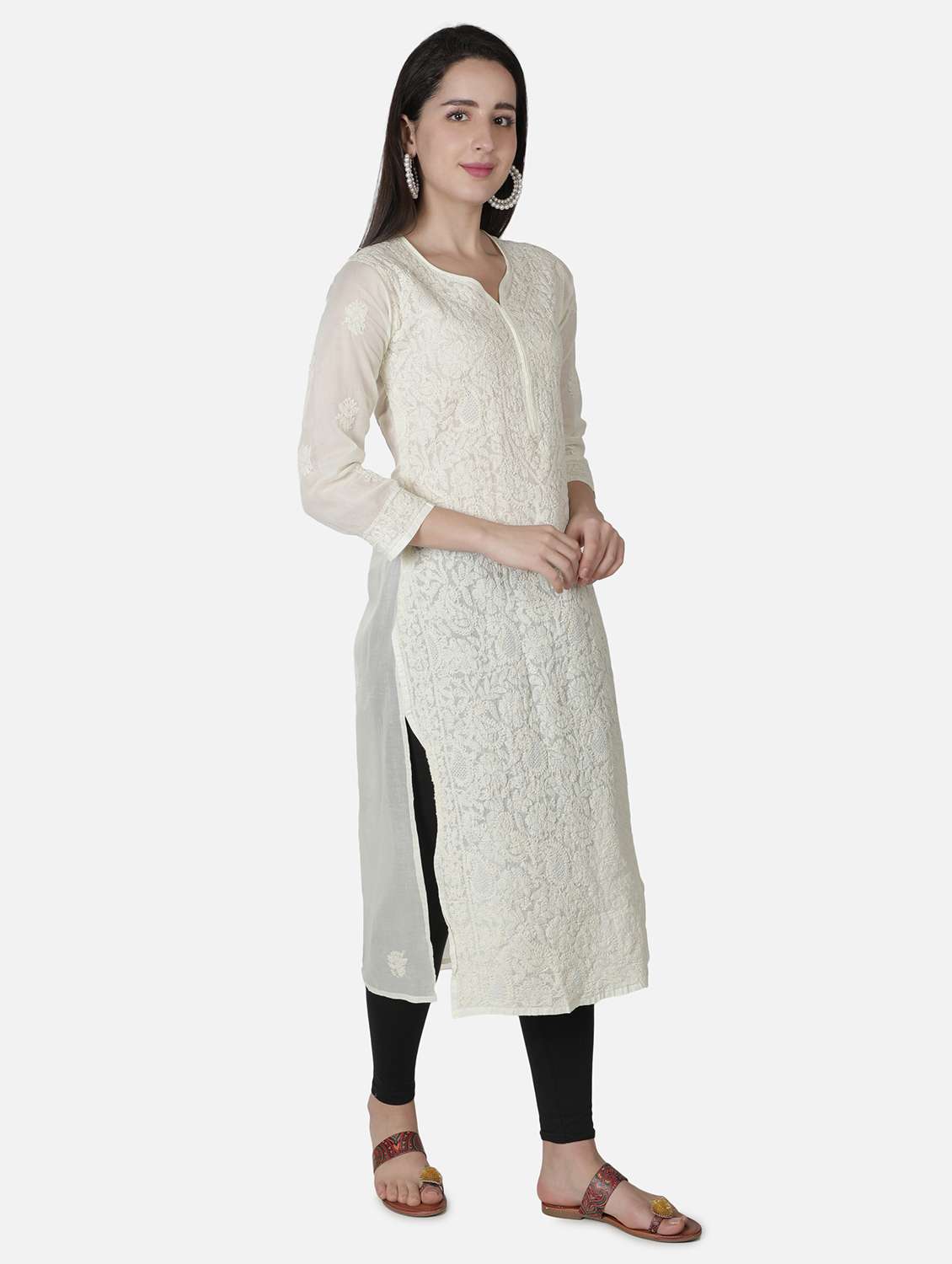 women's straight kurta - 18304842 -  Standard Image - 2