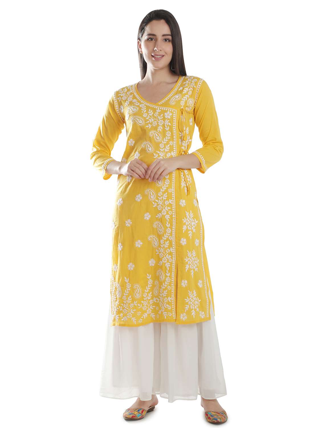 women's angrakha kurta