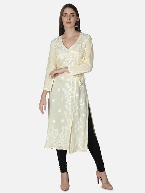 women's angrakha kurta - 18304849 -  Standard Image - 0