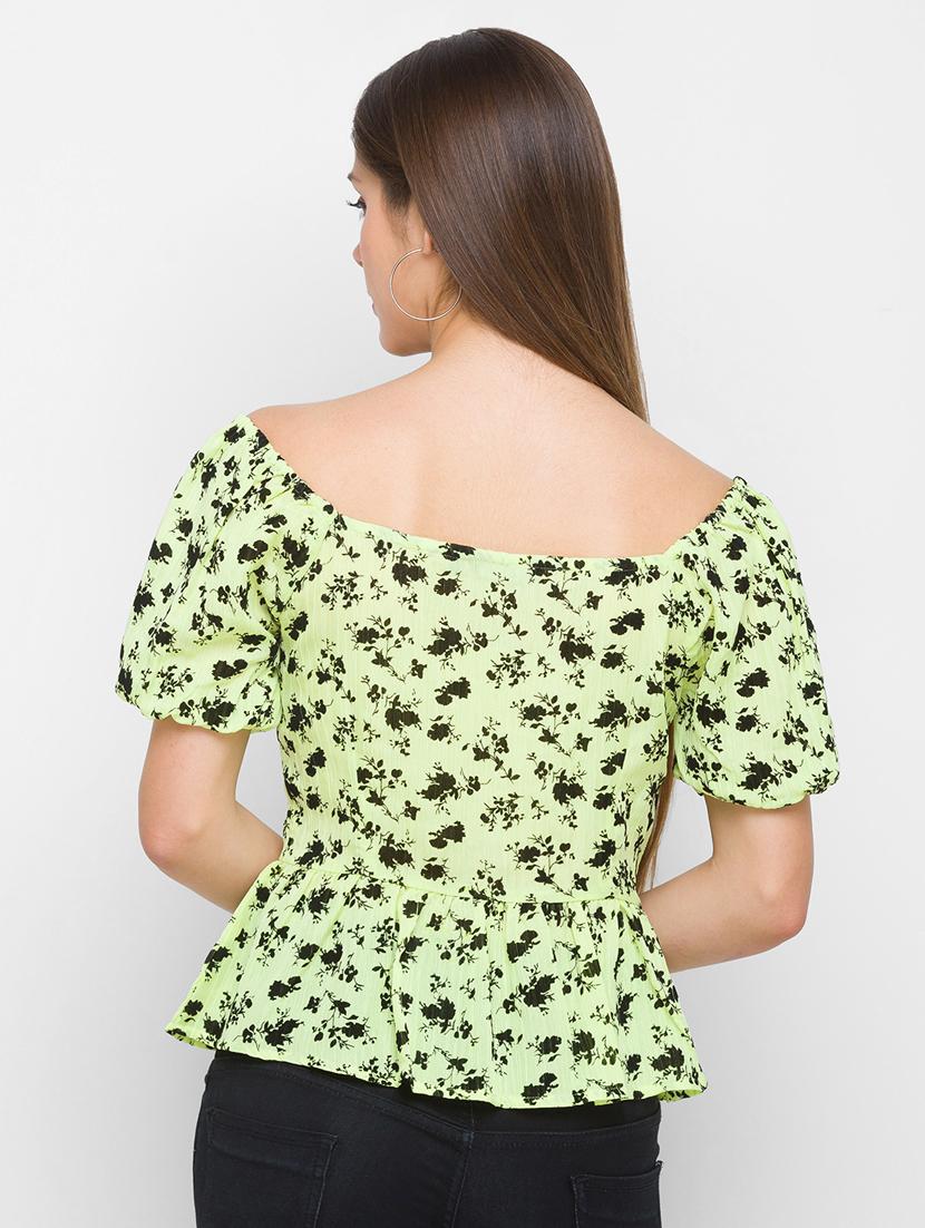 women's peplum sweetheart neck top - 18305747 - Standard Image - 2