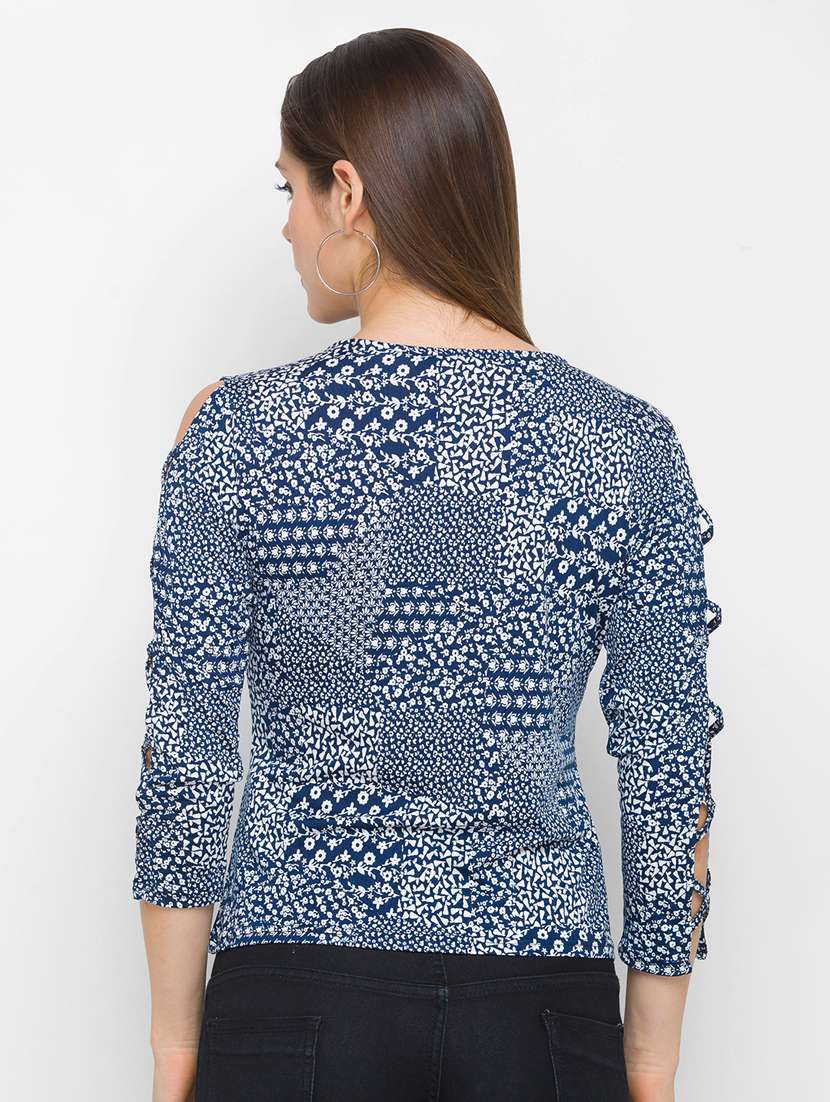 women's straight key hole neck top - 18305779 -  Standard Image - 2