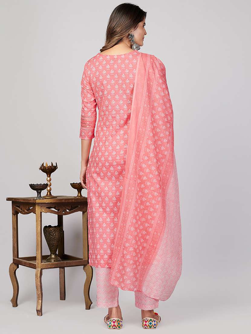 pink printed suit set - 18306114 -  Standard Image - 2