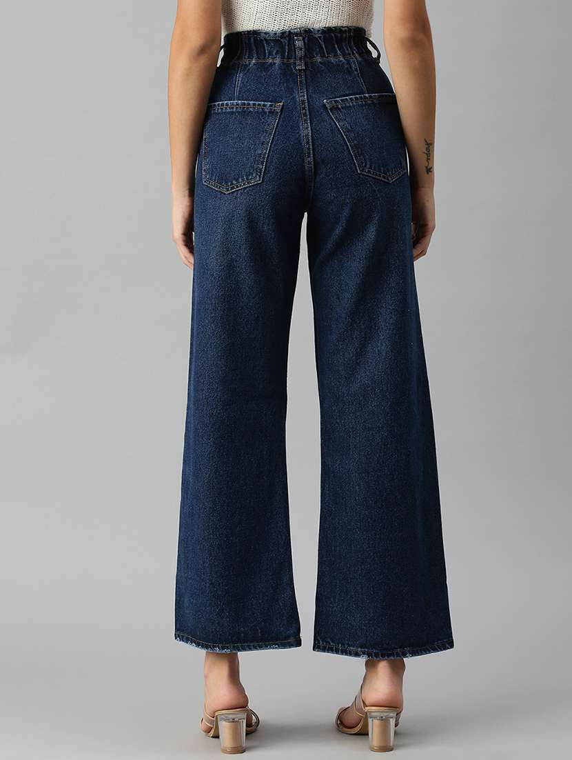 women's plain wide leg jeans - 18306494 -  Standard Image - 2