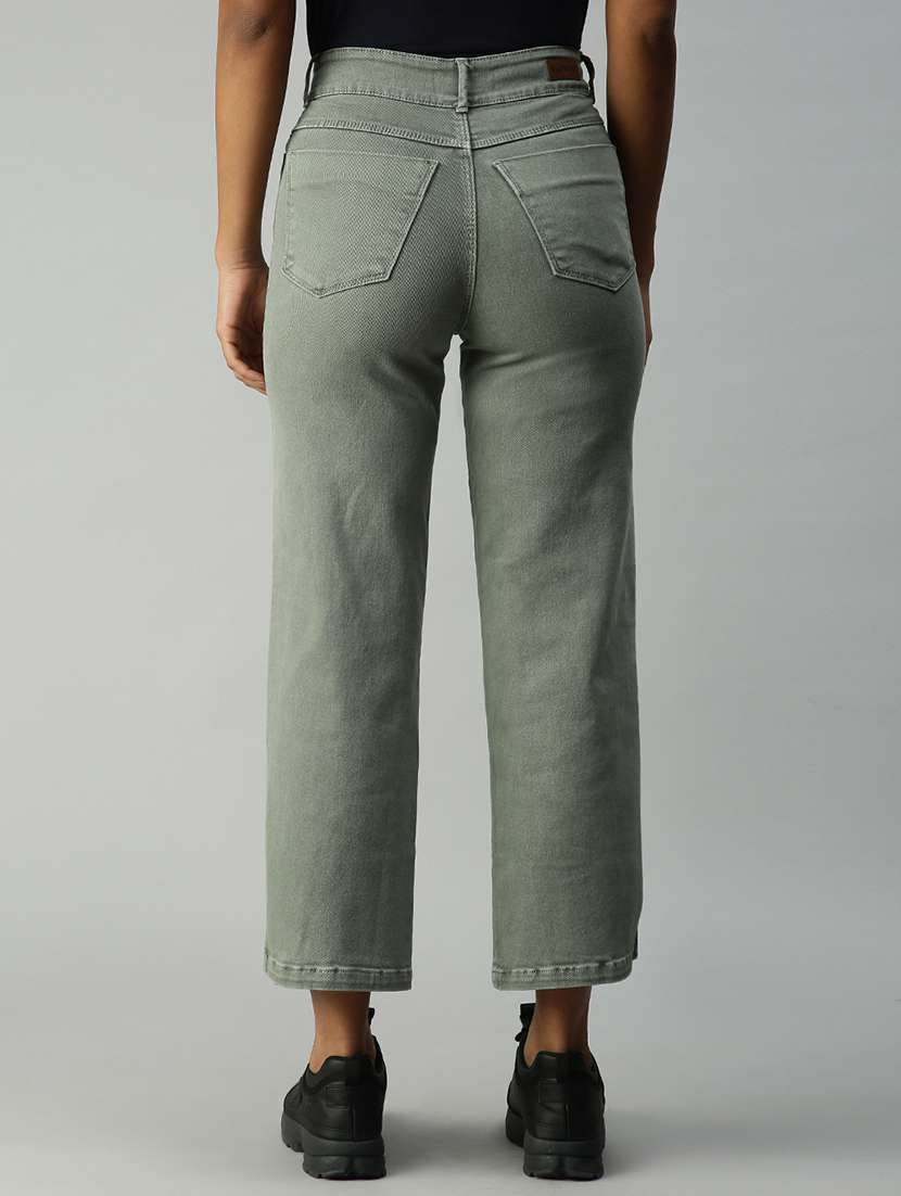 women's plain straight fit jeans - 18306508 -  Standard Image - 2