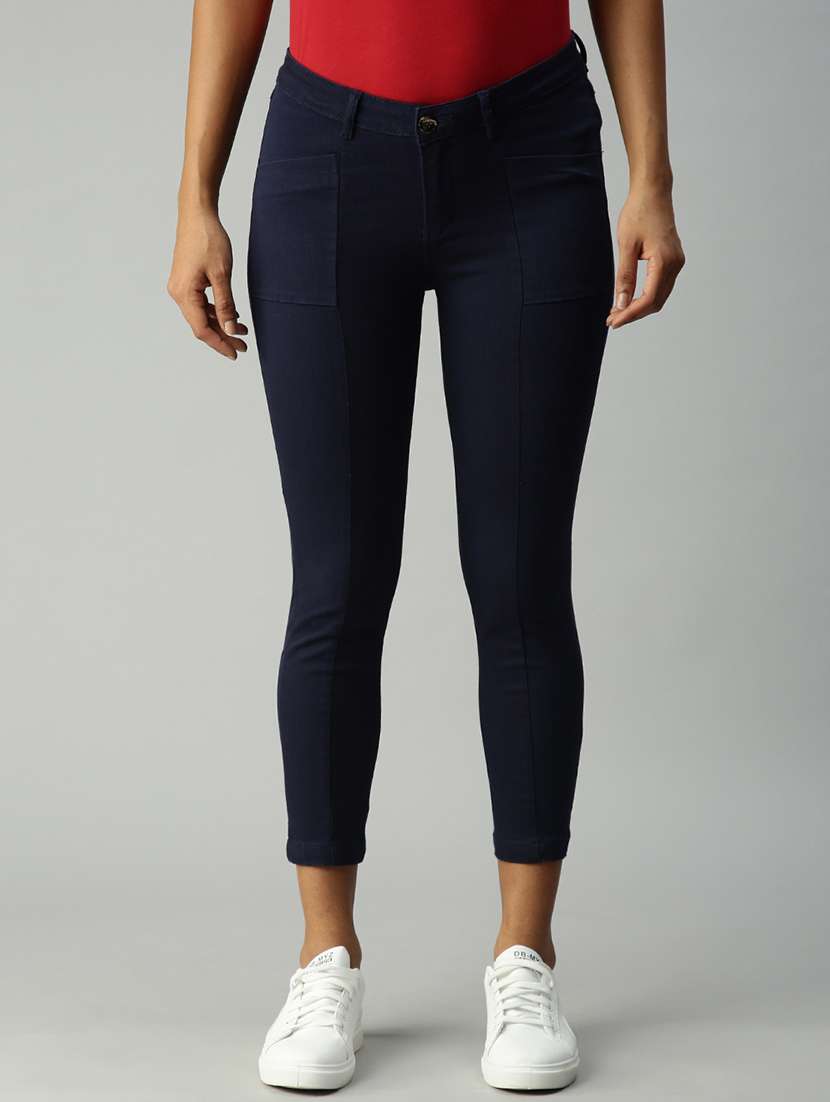 high rise stone washed denim jean - 18306516 - Zoom Image - 0
