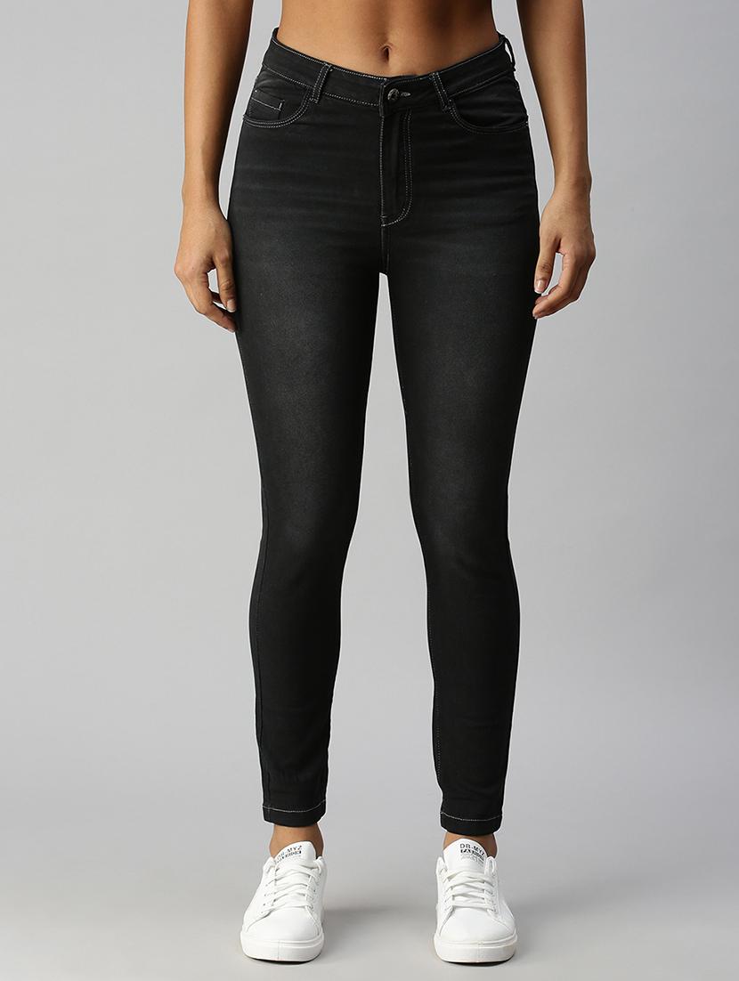 women's plain slim fit jeans - 18306528 -  Zoom Image - 0