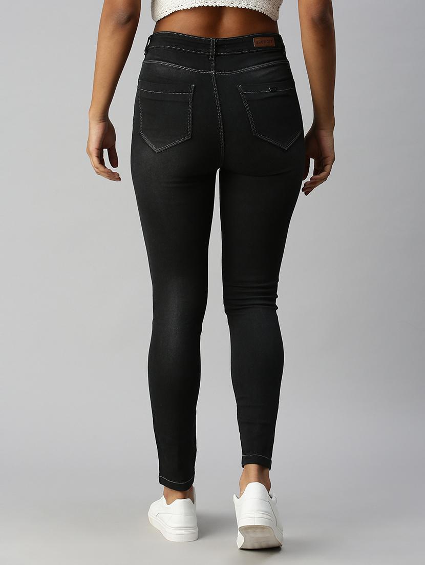 women's plain slim fit jeans - 18306528 - Standard Image - 2