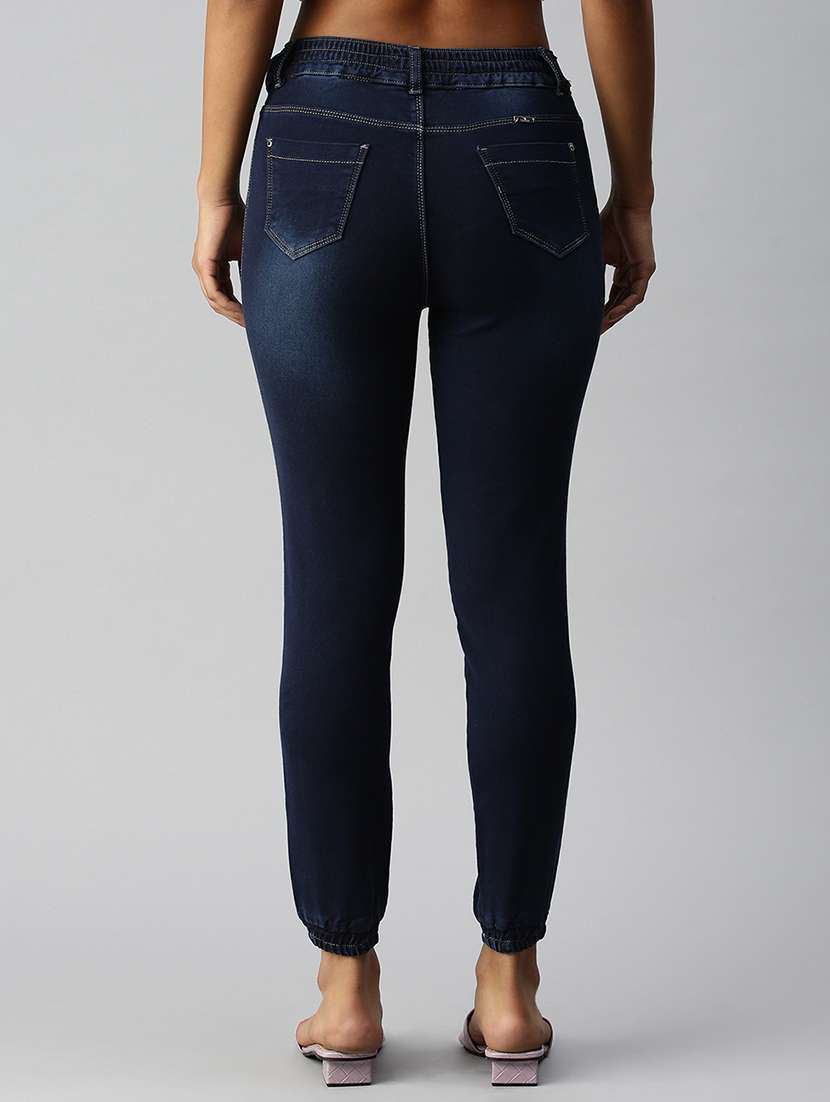 mid rise solid jogger - 18306550 -  Standard Image - 2