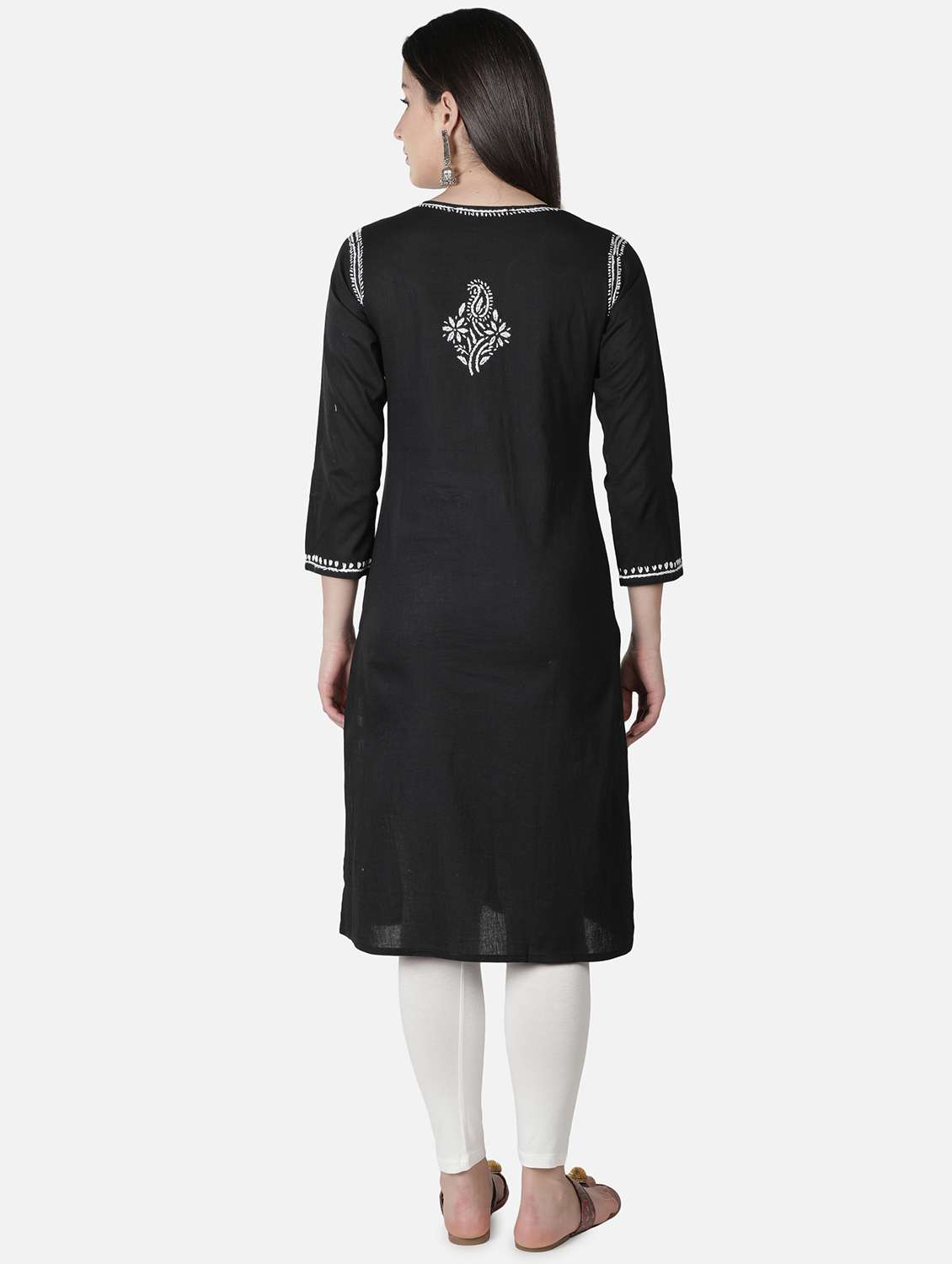 women's straight kurta - 18306937 - Standard Image - 2