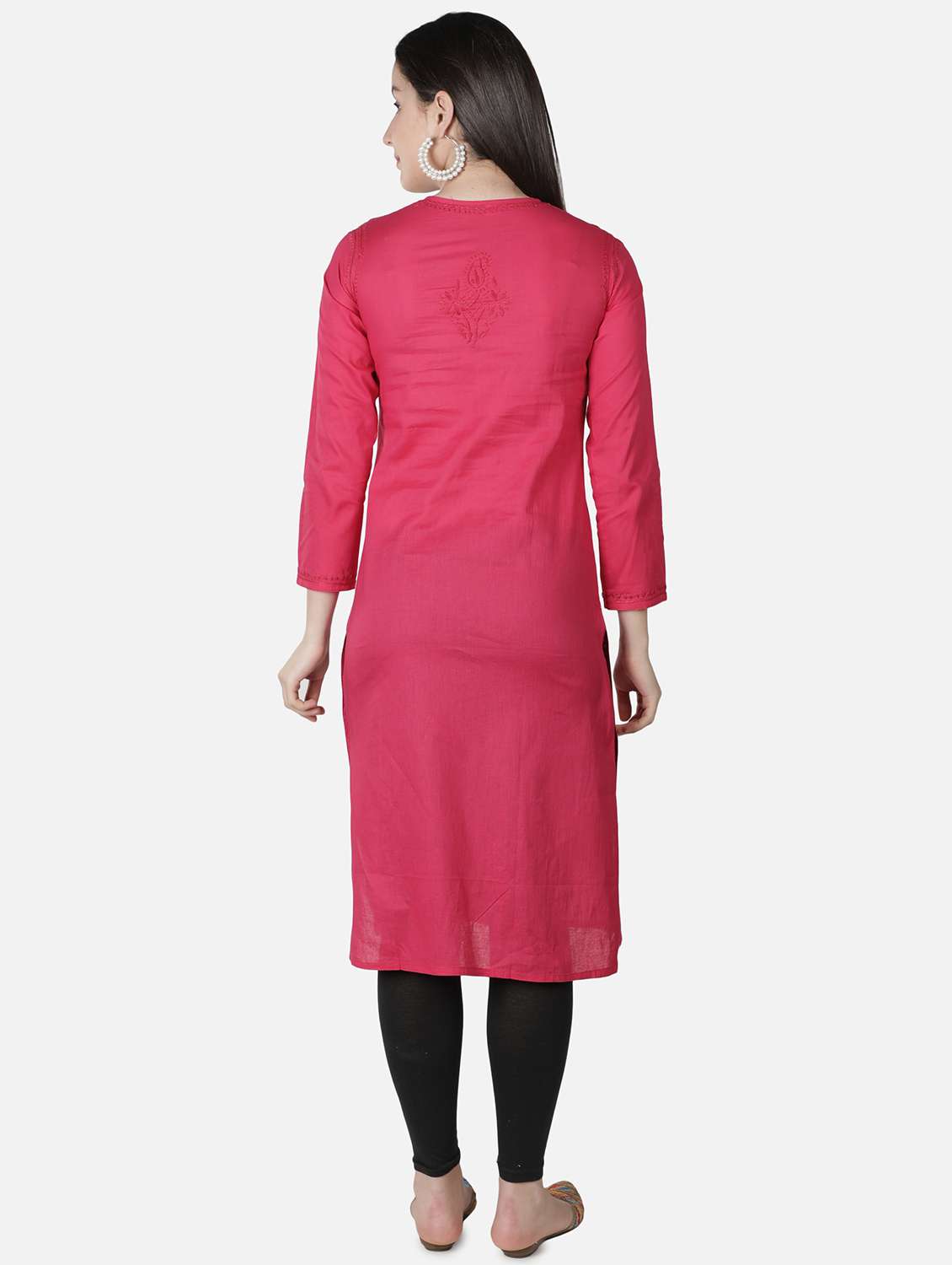 women's straight kurta - 18306938 -  Standard Image - 2