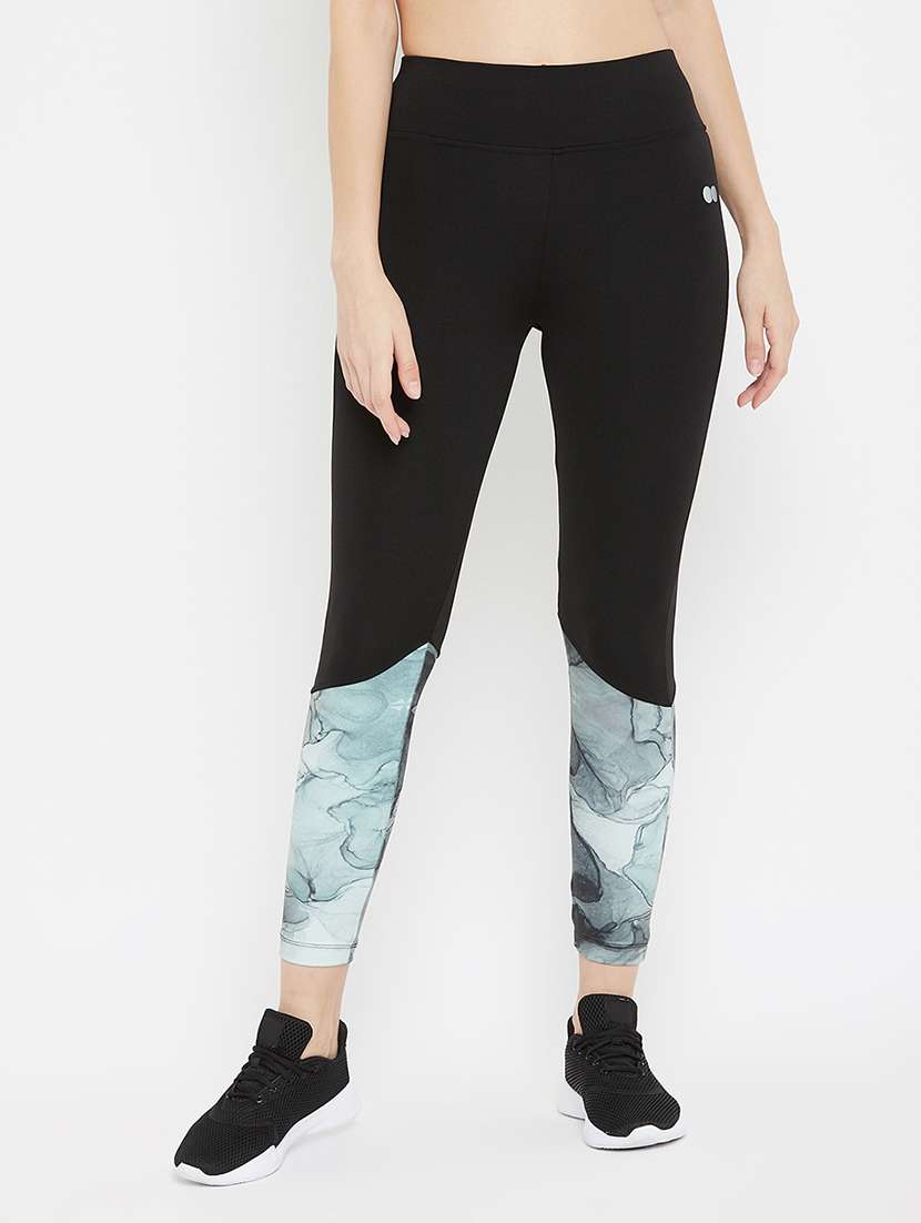 high-rise color-blocked yoga pants track pant