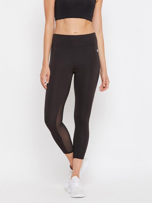 high rise solid yoga pants track pant - 18307452 - Standard Image - 0