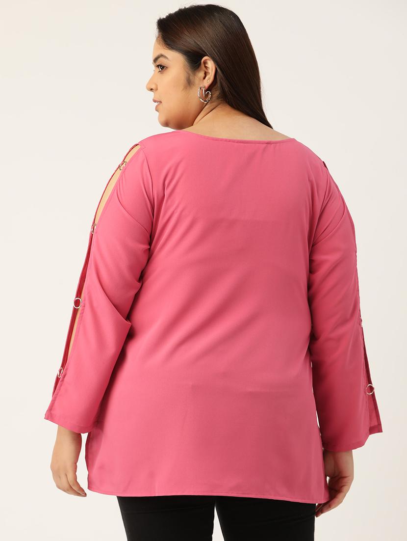 pink solid regular top - 18308982 - Standard Image - 2