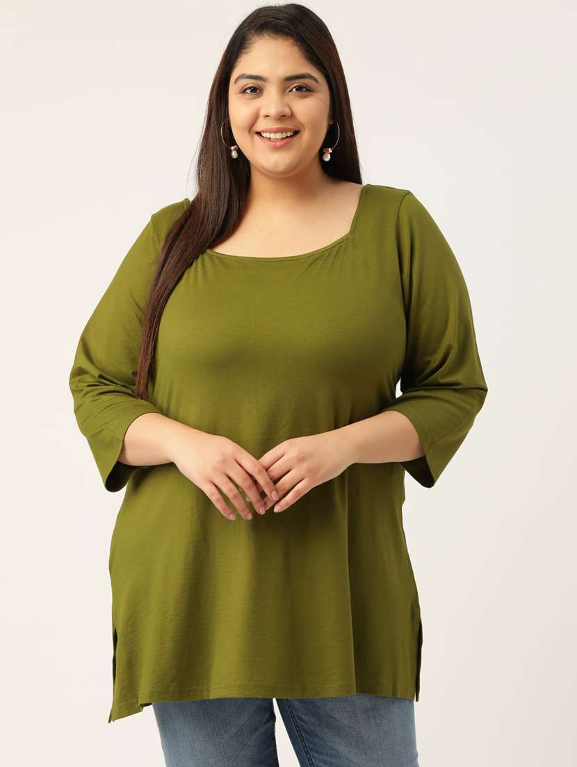 olive solid plus top