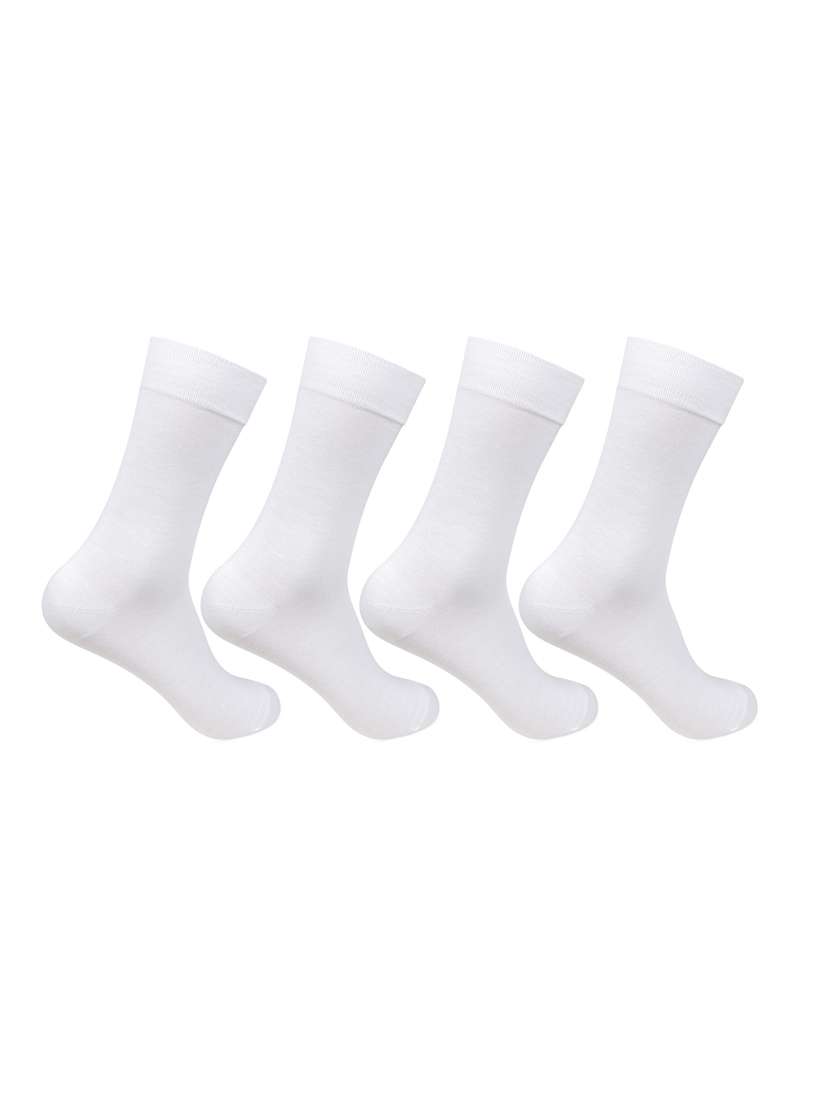 men pack of 4 solid above ankle length socks