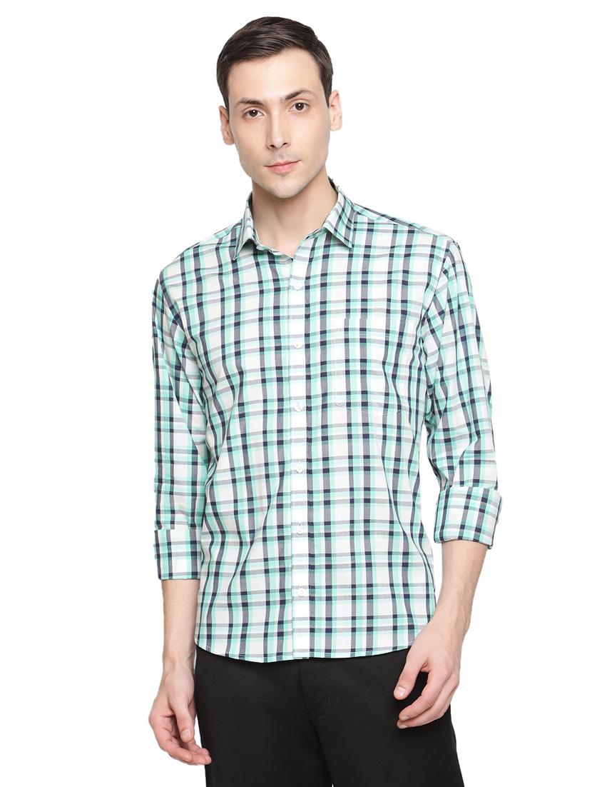 men checkered long sleeve casual shirt - 18309549 - Zoom Image - 0