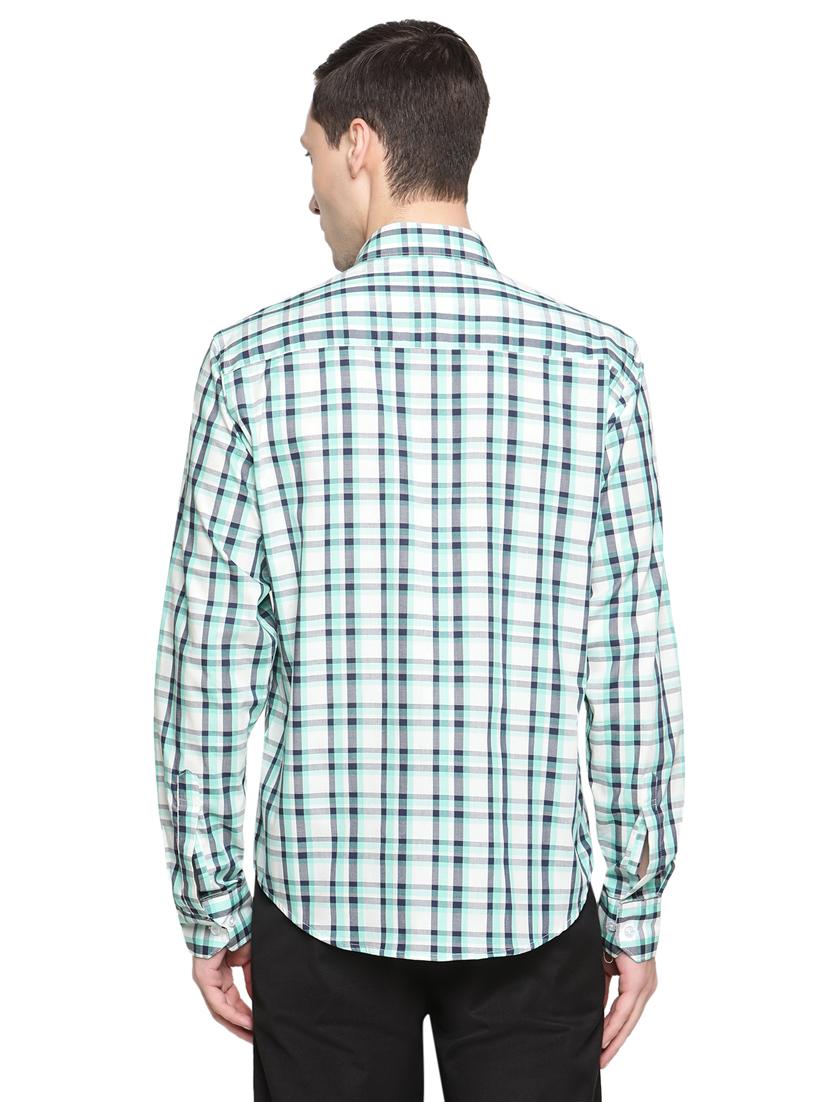 men checkered long sleeve casual shirt - 18309549 - Standard Image - 2
