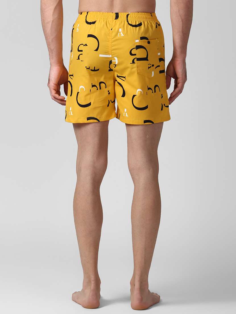 yellow printed boxer - 18309567 - Standard Image - 2