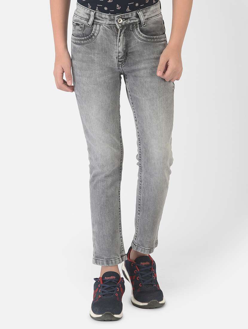 boy's plain skinny fit jeans