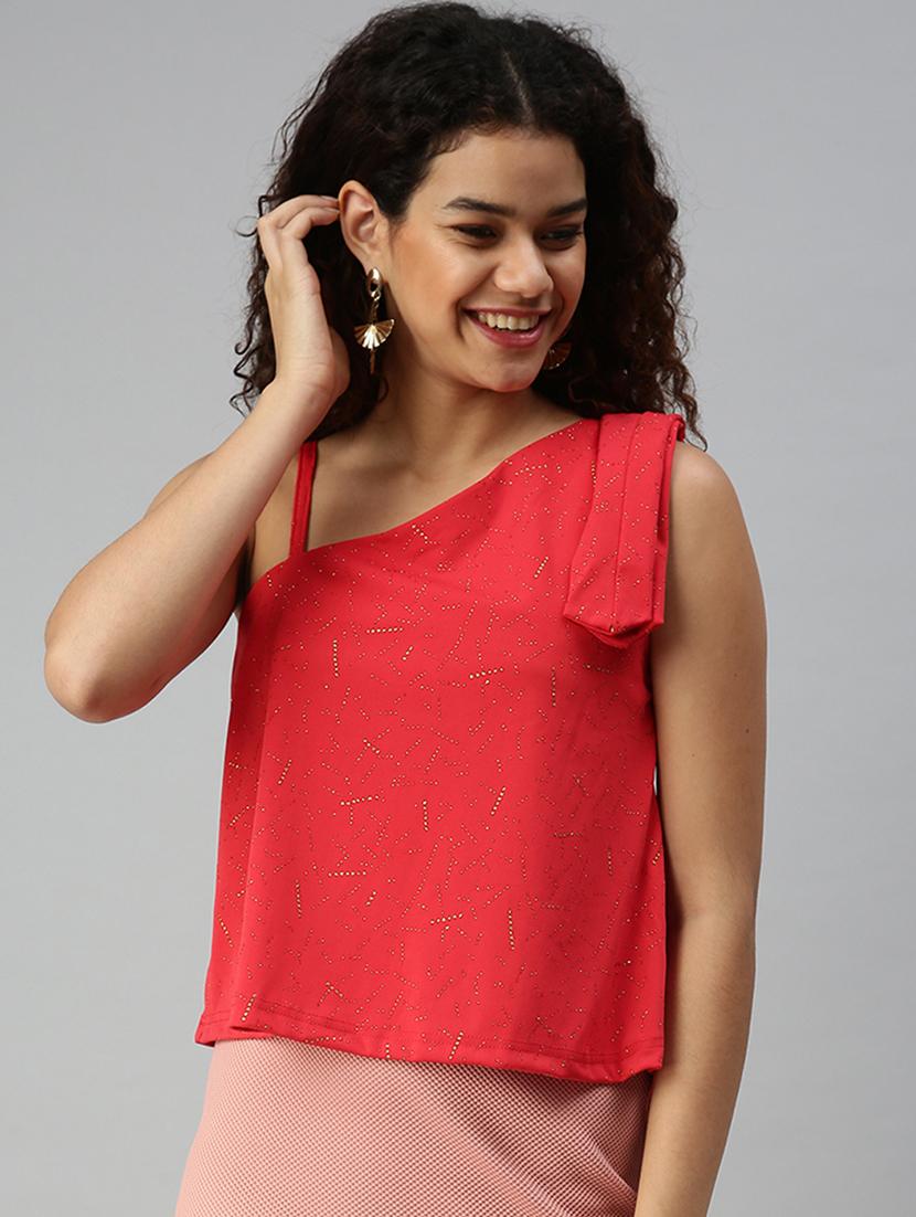 women's straight single shoulder top - 18310423 -  Zoom Image - 0