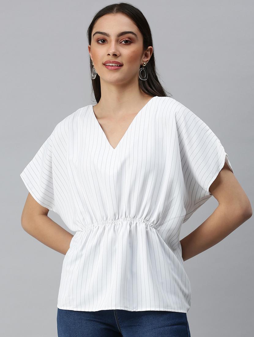 women's peplum v neck top - 18310509 - Zoom Image - 0