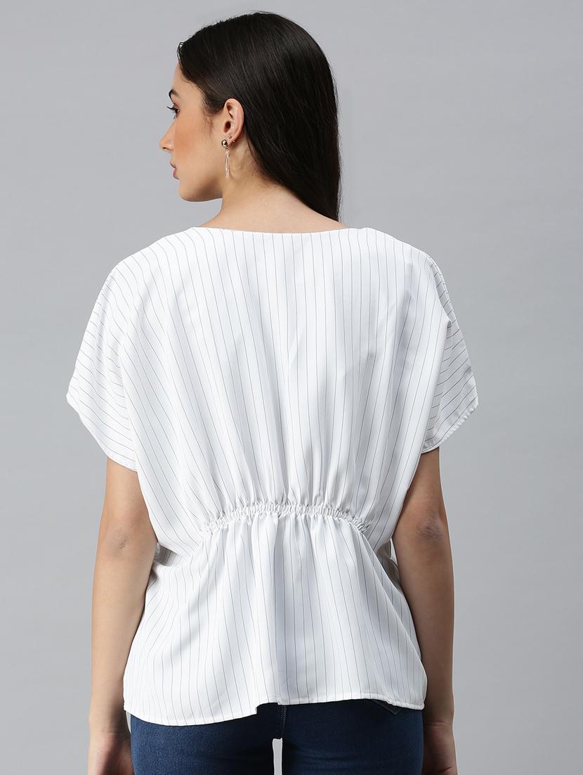 women's peplum v neck top - 18310509 - Standard Image - 2