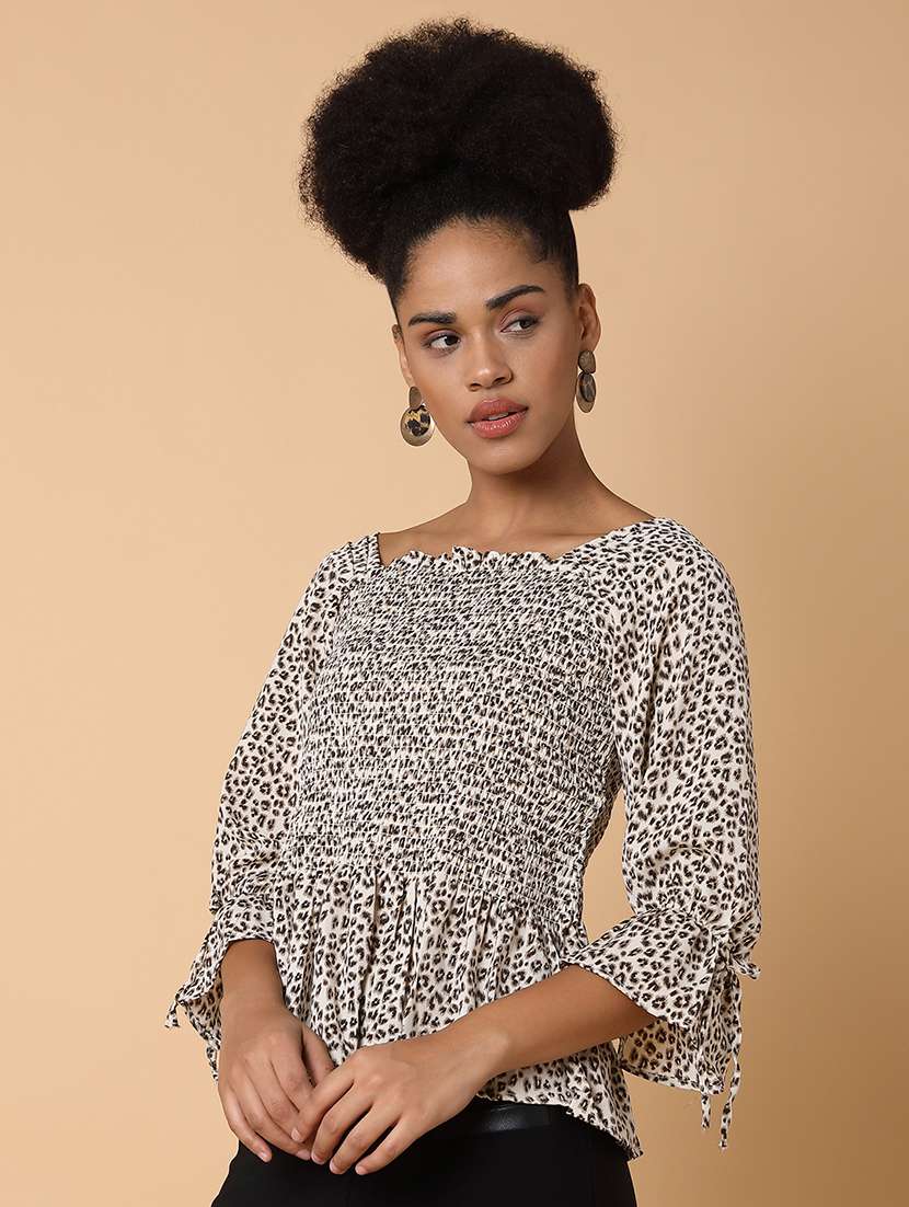 women's peplum square neck top - 18310519 - Standard Image - 2