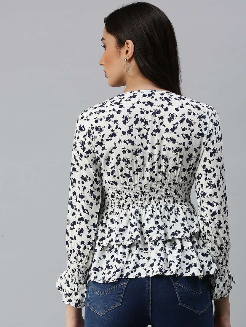 women's layered v neck top - 18310535 -  Standard Image - 2