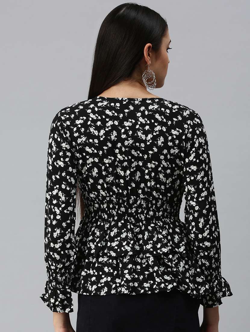 women's layered v neck top - 18310536 -  Standard Image - 2