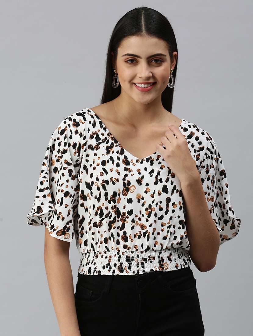 women's straight v neck top