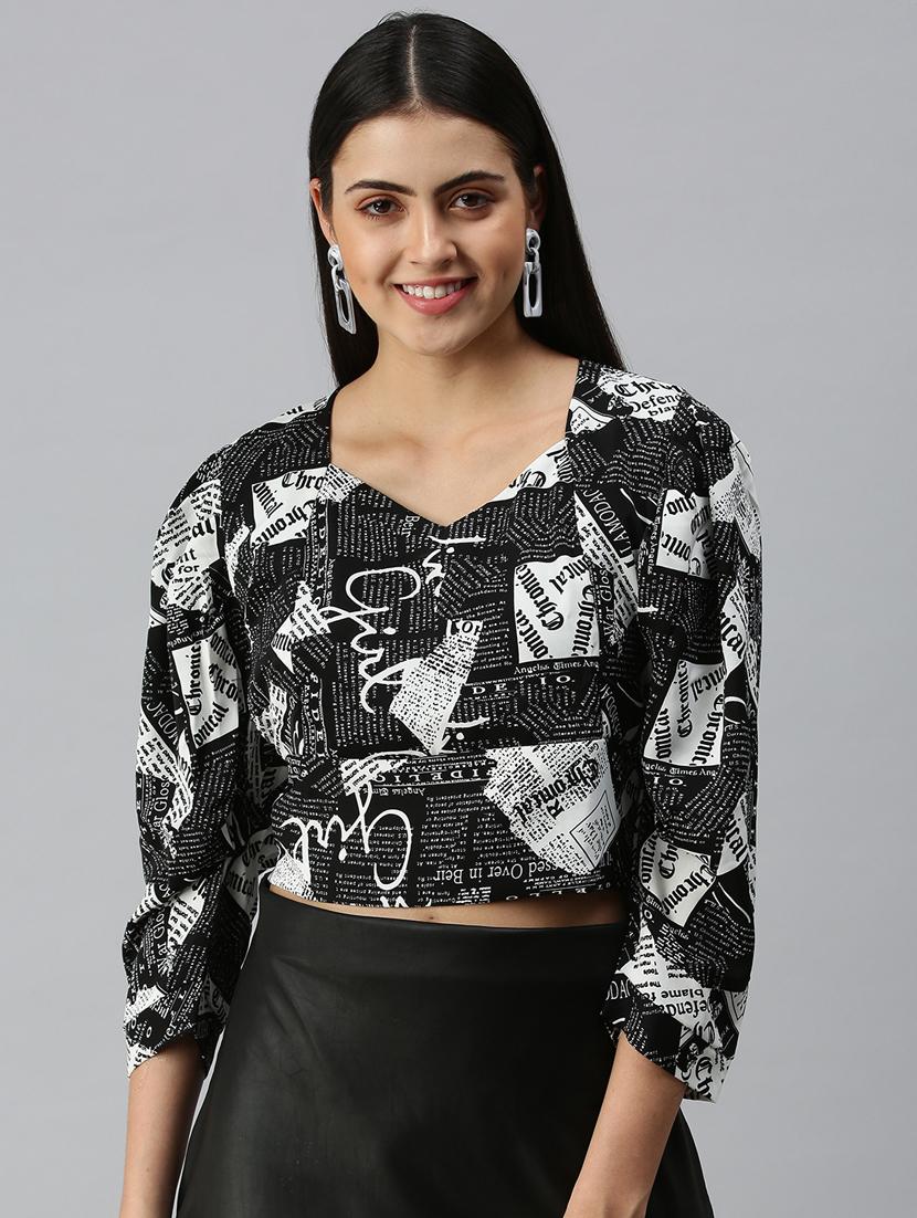 women's blouson sweetheart neck top - 18310539 -  Zoom Image - 0