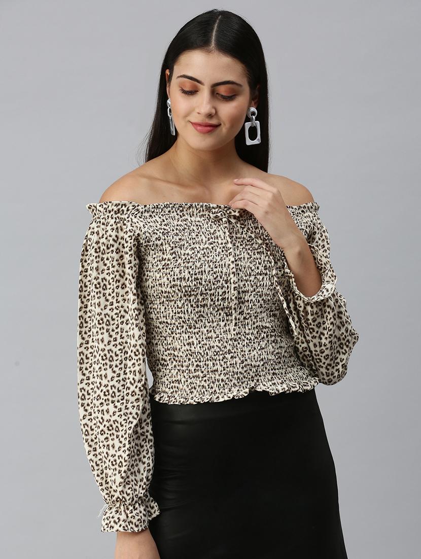 women's crop off shoulder top - 18310553 -  Zoom Image - 0