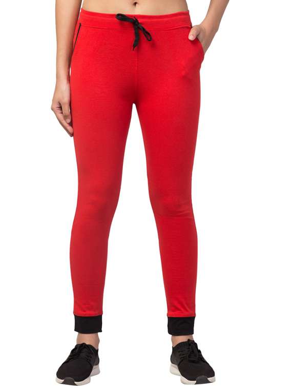 drawstring waist solid track pant