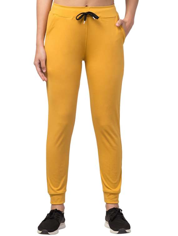 drawstring waist solid track pant