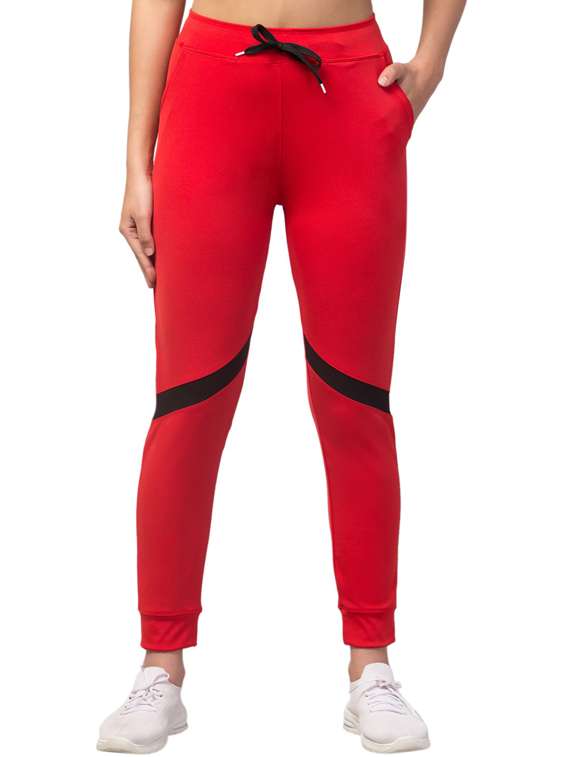 drawstring waist solid track pant