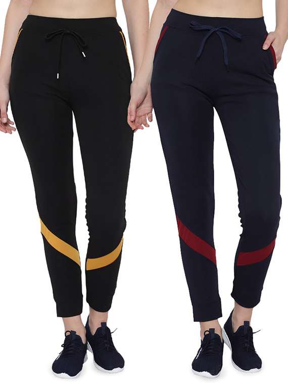 pack of 2 drawstring waist track pant