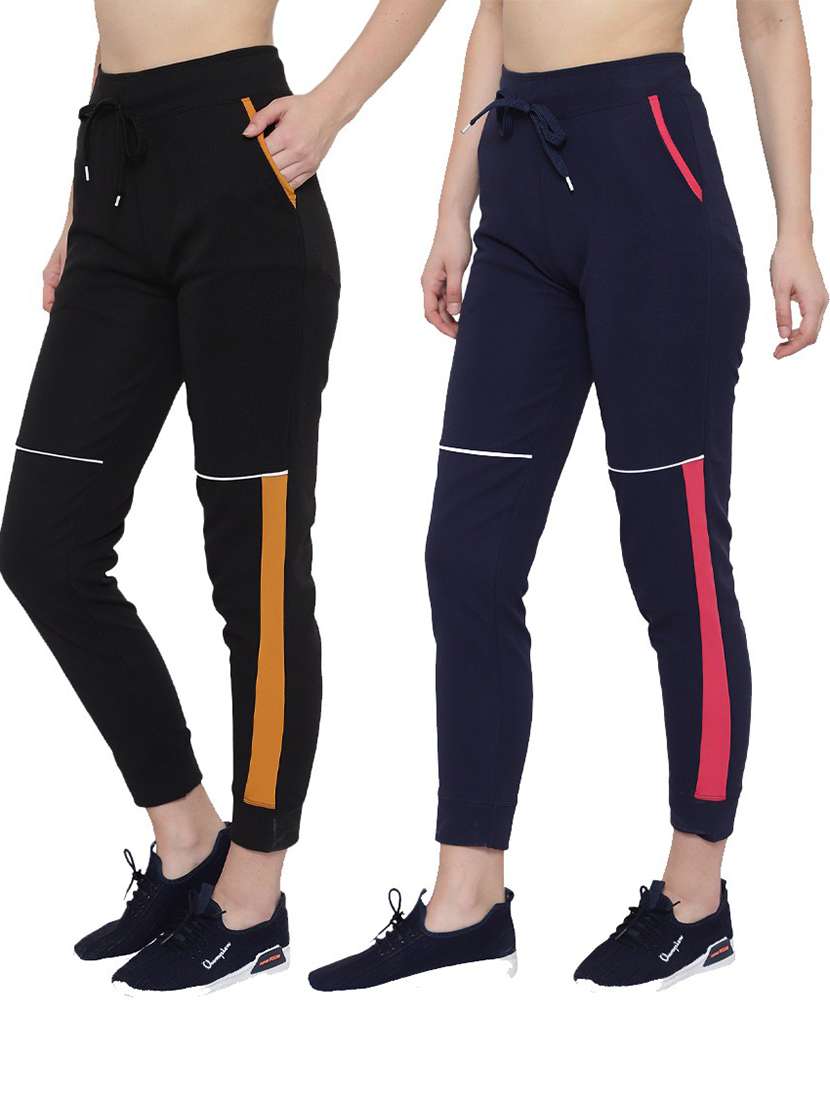 pack of 2 drawstring waist track pant