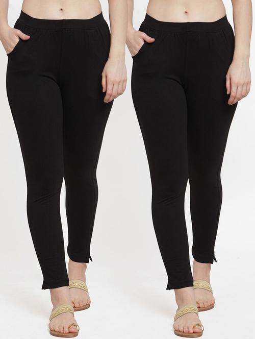set of 2 multi colored solid legging - 18312508 - Standard Image - 0