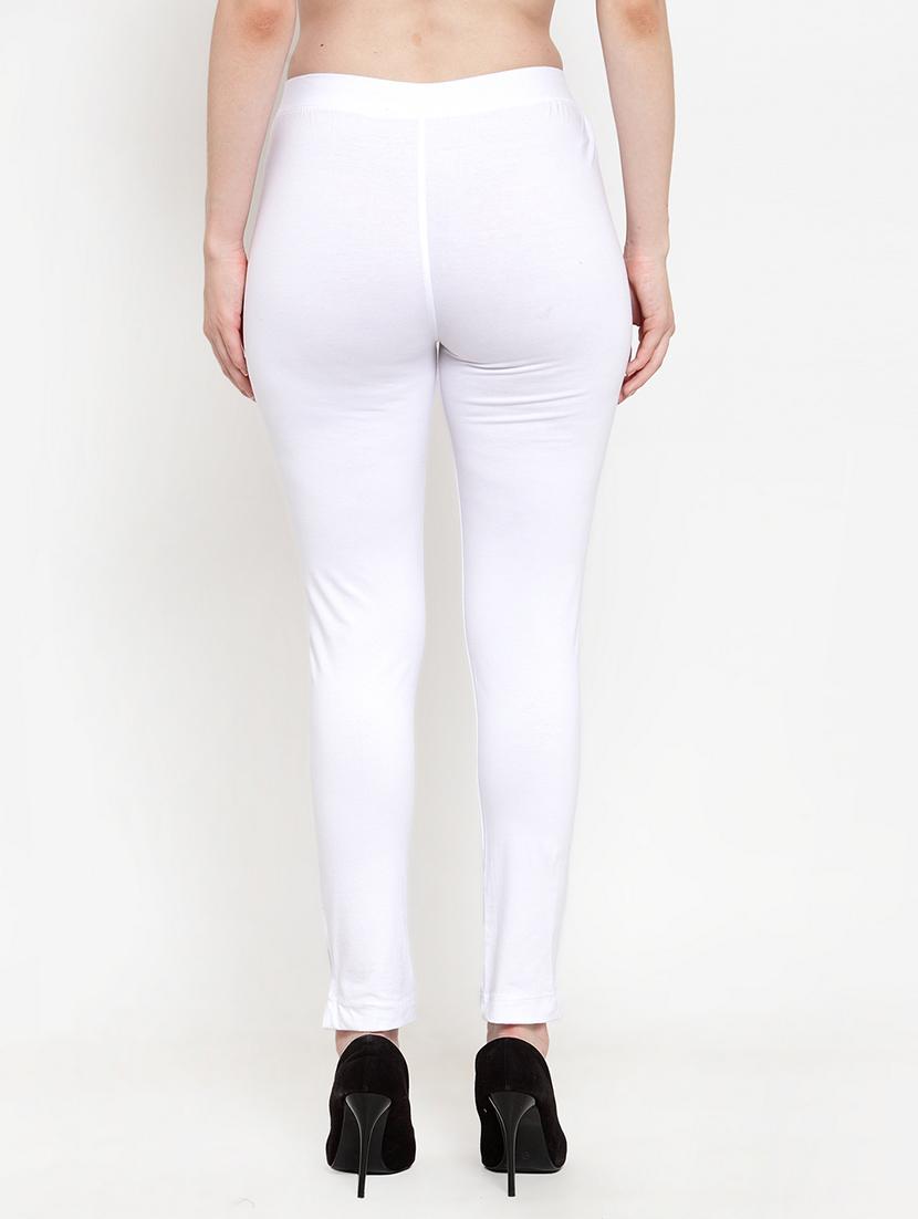 set of 2 white solid legging - 18312532 - Standard Image - 2