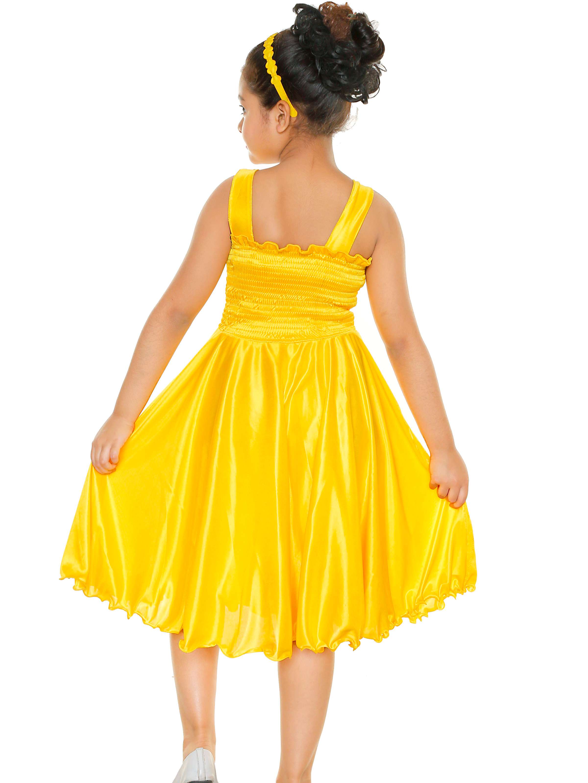 yellow art silk dress - 18312804 -  Standard Image - 2