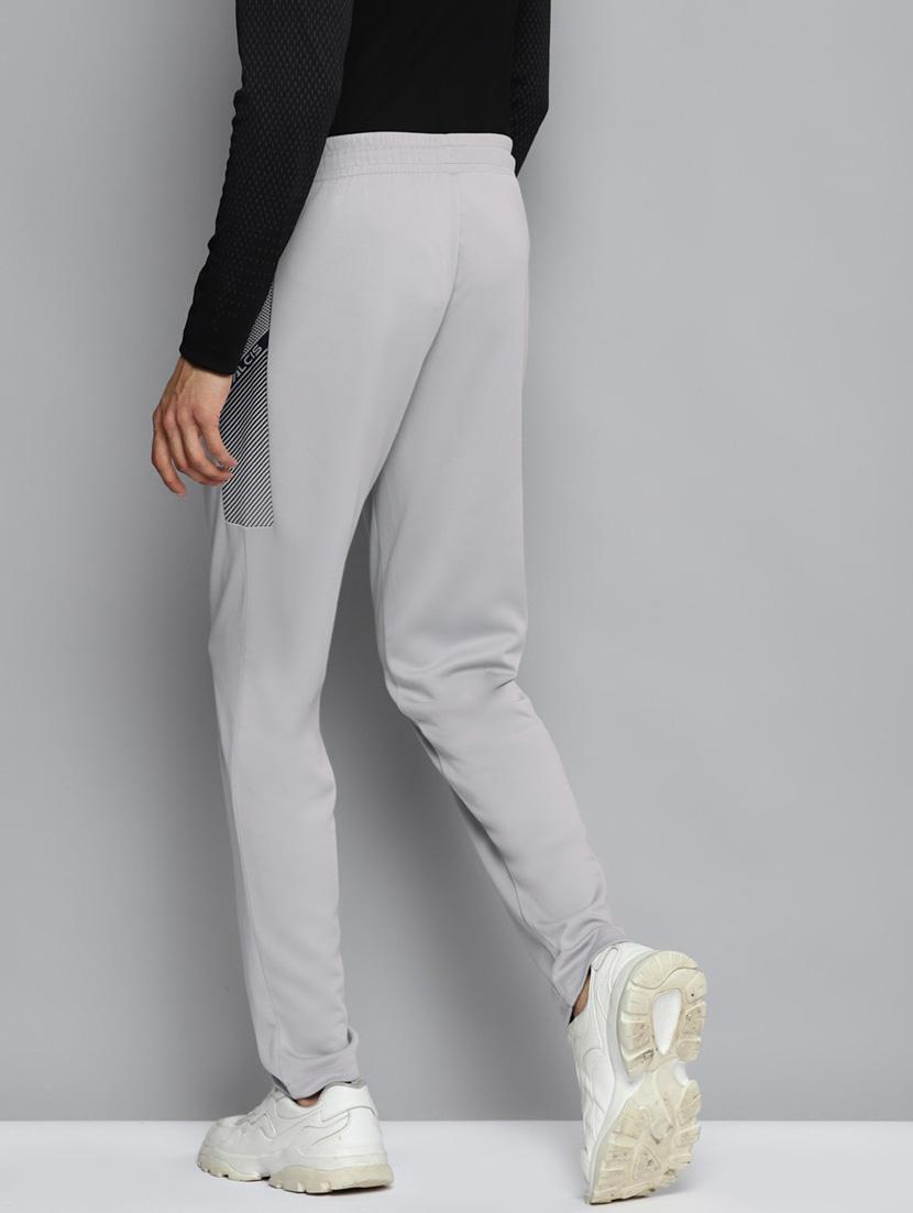 grey solid full length track pant - 18312956 - Standard Image - 2